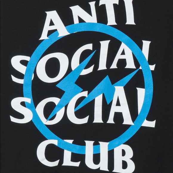 Fragment x ASSC Blue Bolt Hoodie DS - Picture 3 of 4